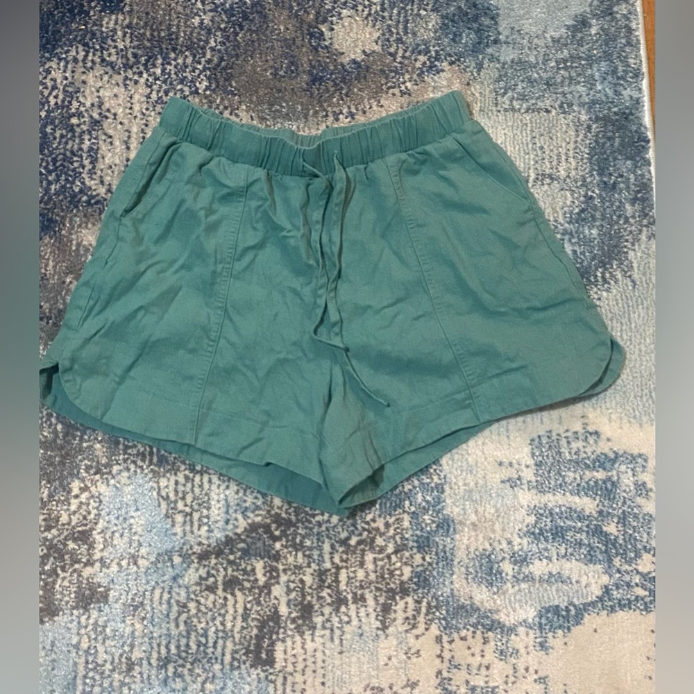 Universal Thread Green Cotton Drawstring Shorts- Size M